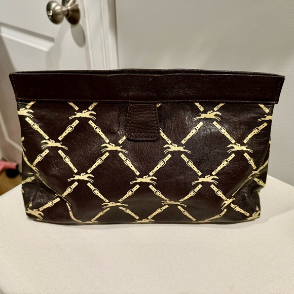 Longchamp Black and Gold Clutch Bag - Picture 10 of 12